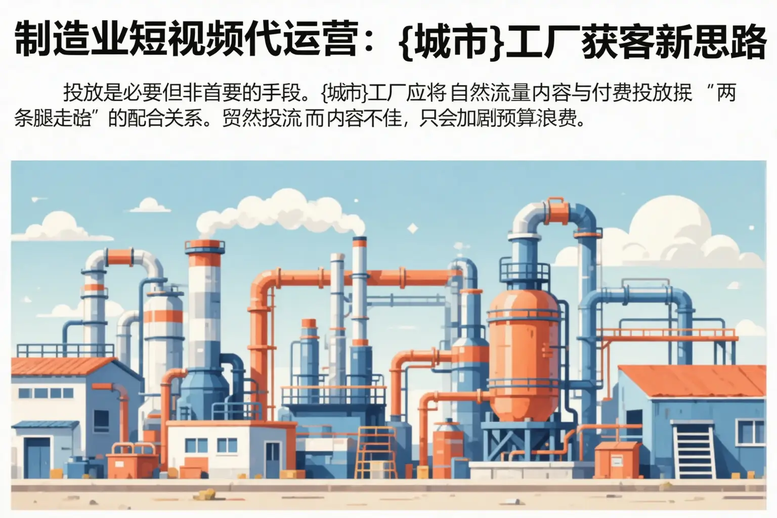 制造业短视频代运营:明光工厂获客新思路